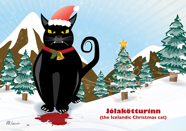Icelandic christmas cat