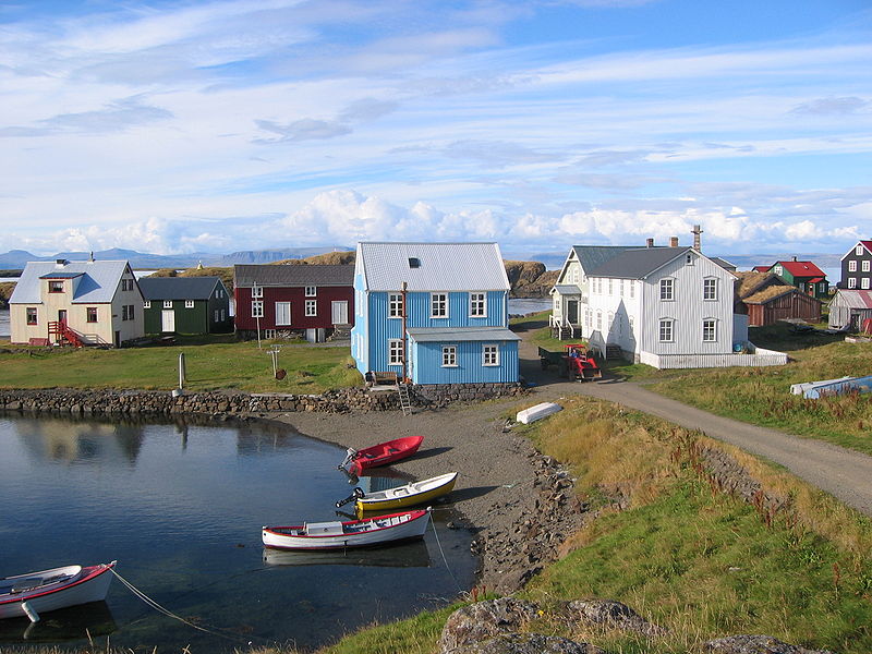 Flatey Island in Iceland