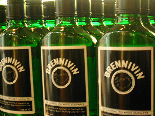 Brennivín bottles