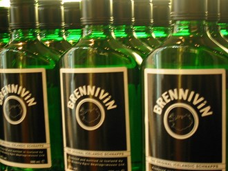 Brennivín bottles