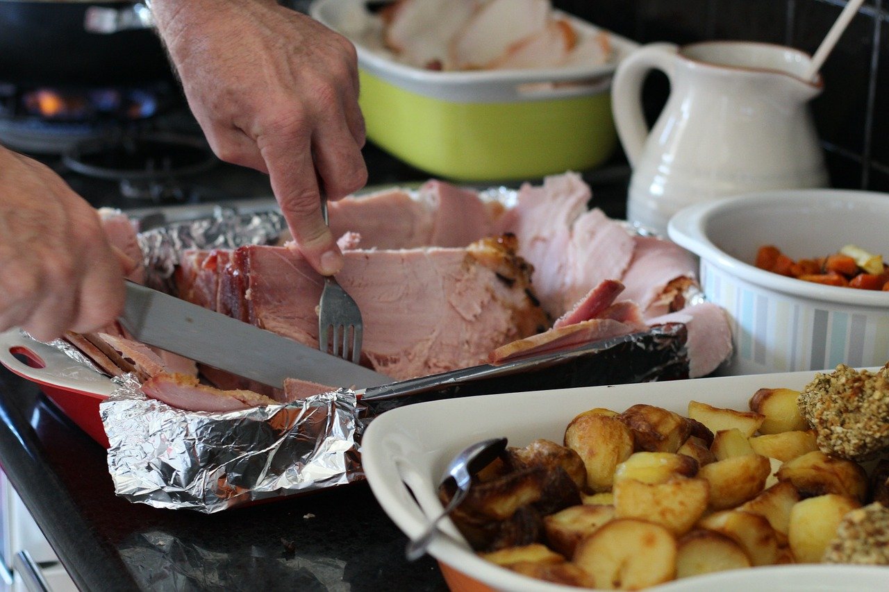 Christmas food: ham