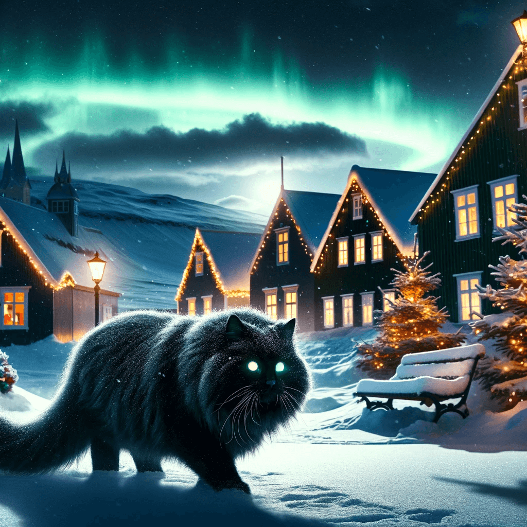 Iceland Christmas cat