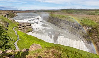 Gullfoss waterfall in Iceland