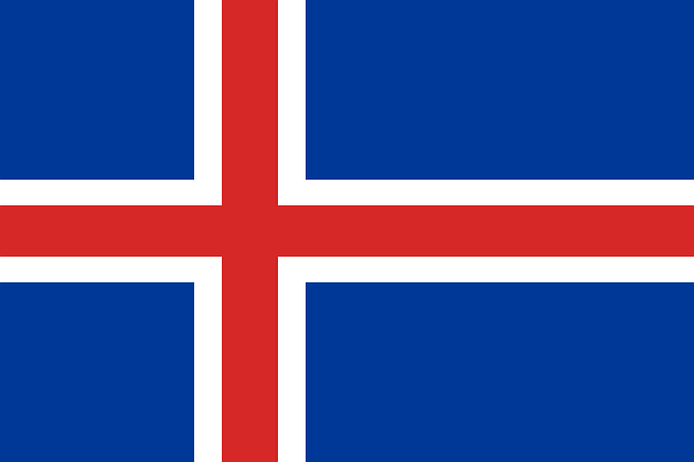 the Icelandic flag