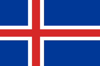 the Icelandic flag