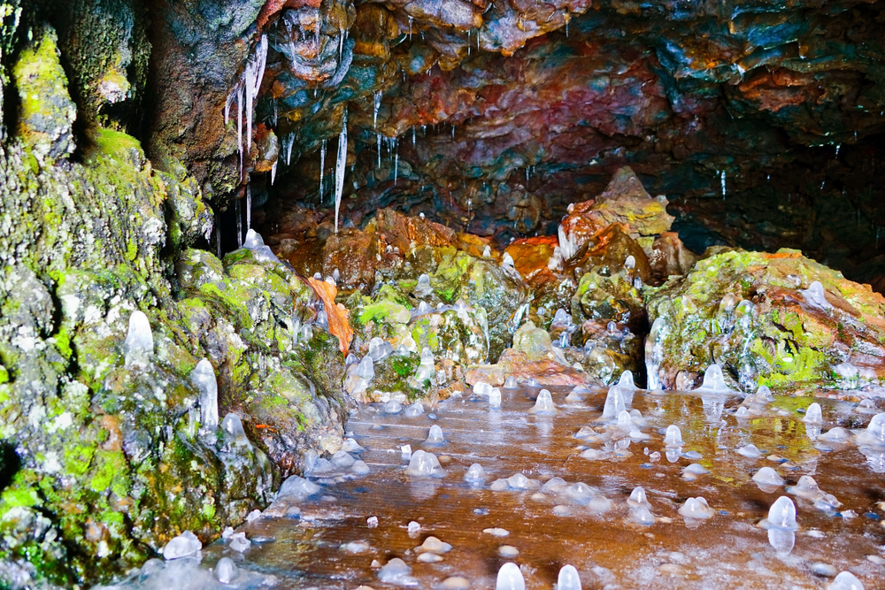 Vatnshellir cave in Snæfellsnes peninsula in Iceland.