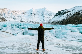 Iceland glacier.