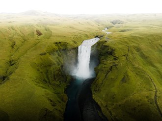 waterfall in Iceland
