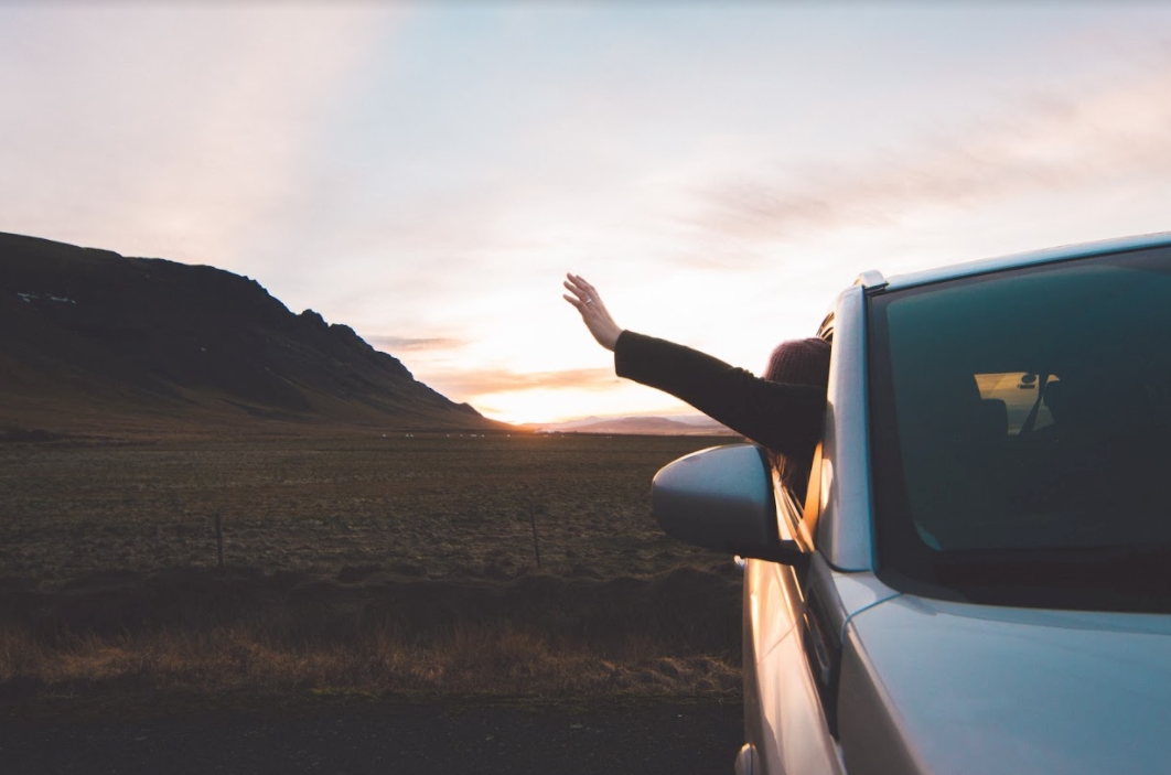 Driving in Iceland in September.