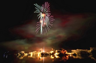 Jökulsárlón fireworks