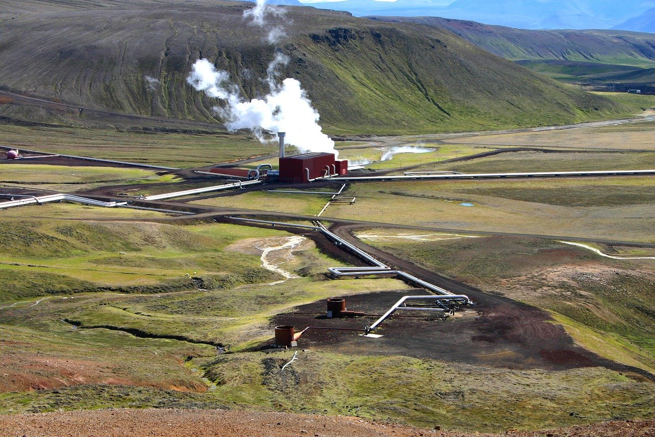 Overview picture of Krafla geothermal power plant