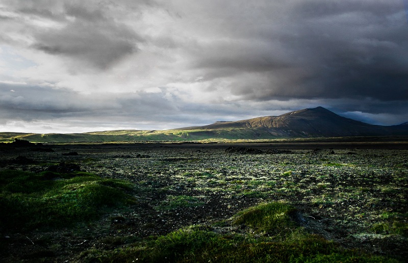 Landscape in Húsafell, Iceland