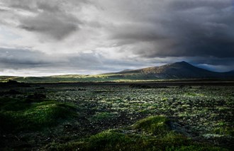 Landscape in Húsafell, Iceland