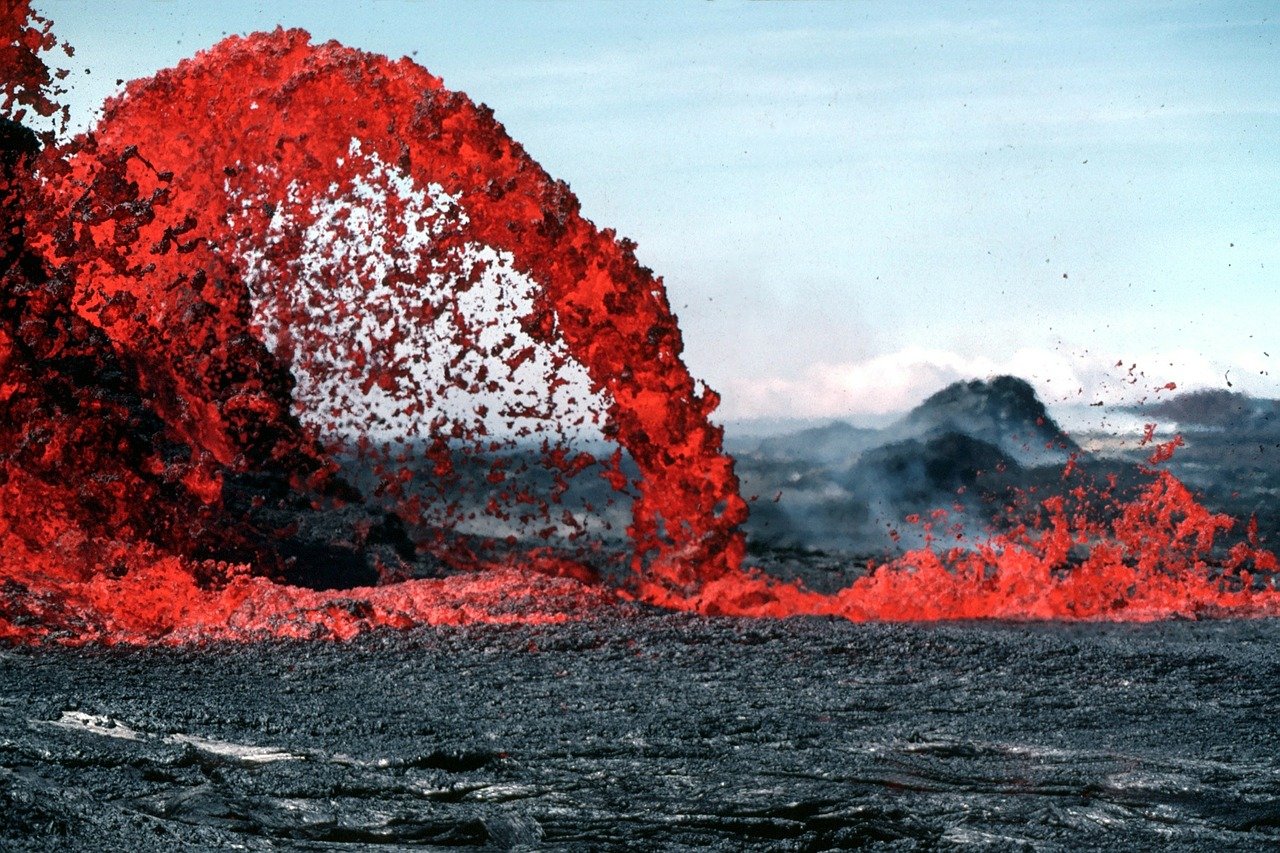 Lava flow in Hawaii