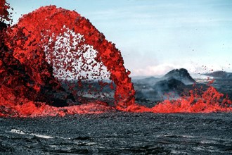 Lava flow in Hawaii