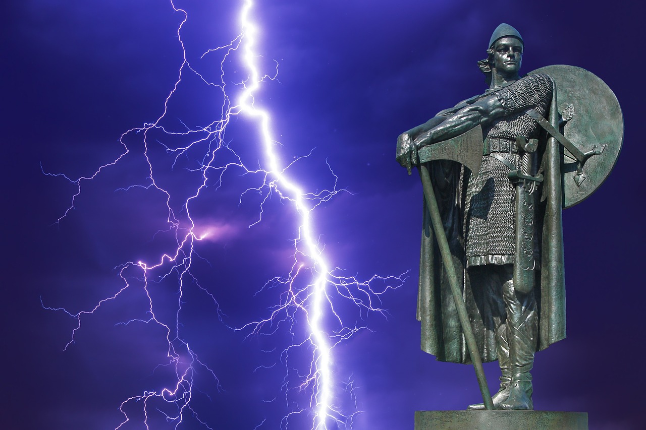 lightning in Iceland