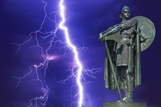 lightning in Iceland