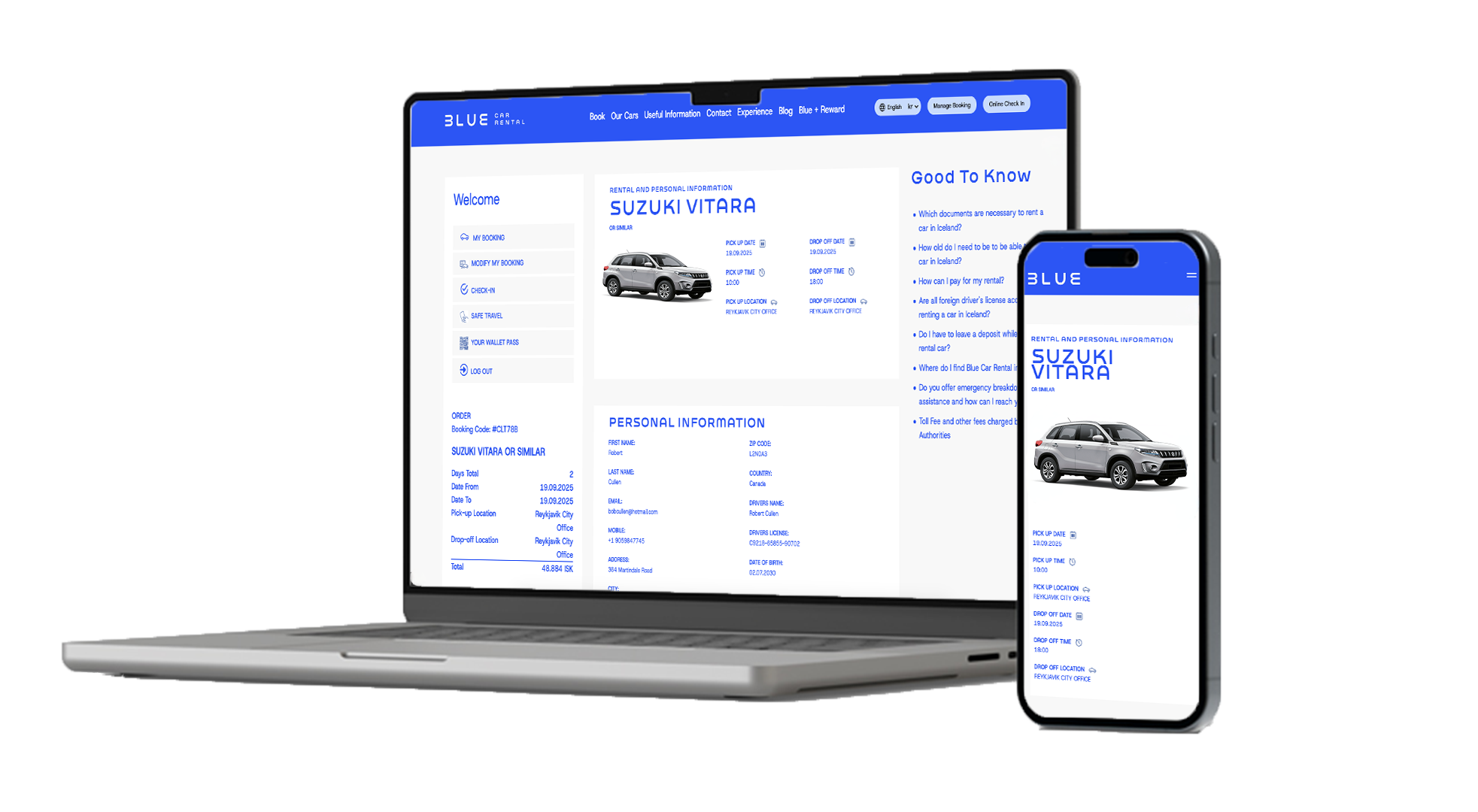 Manage your booking here