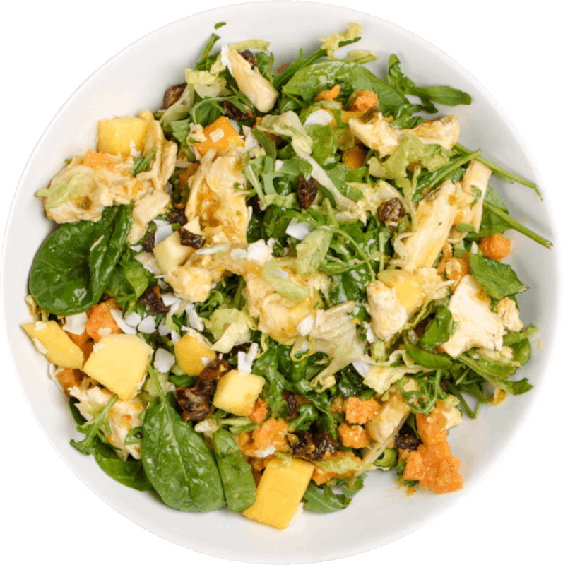 Local salad, fast food in Iceland