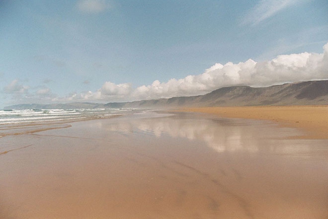 Raudasandur beach in Icelandic west fjords