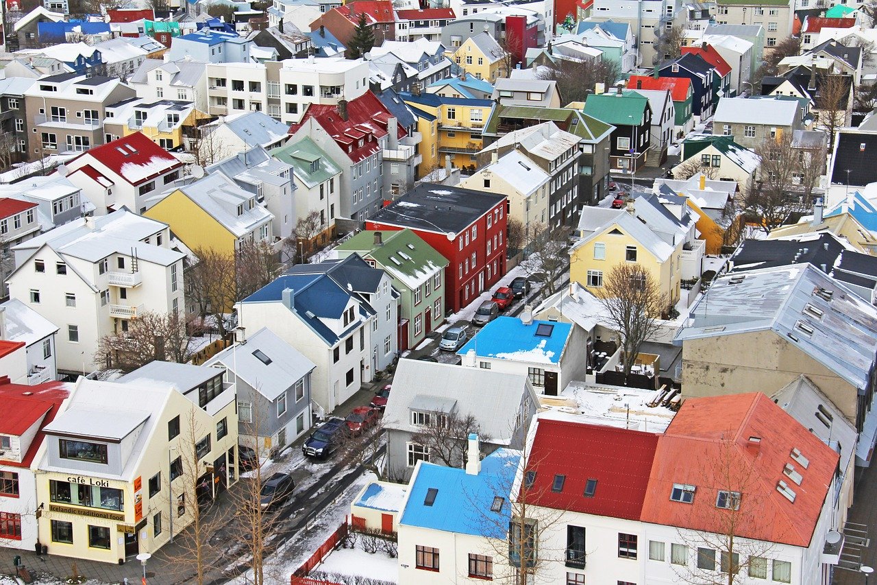 Reykjavik in winter