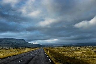Icelanders drive on the right side of the road.