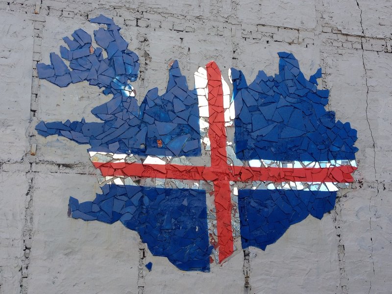 Icelandic country flag