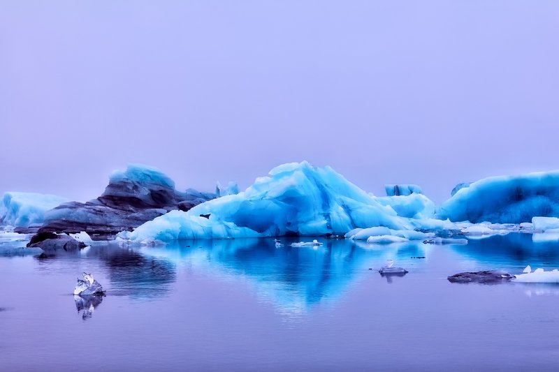 Jökulsárlón glacier lagoon in Iceland