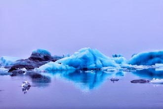 Jökulsárlón glacier lagoon in Iceland
