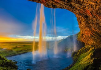 Seljalandsfoss waterfall in Iceland