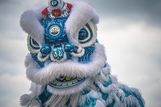 Chinese new year in iceland - blue car rental 