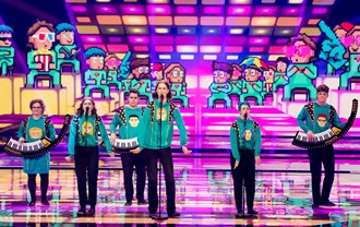 Daði in Eurovision for Iceland. 