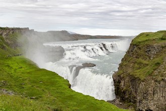 Gullfoss waterfall in Iceland.