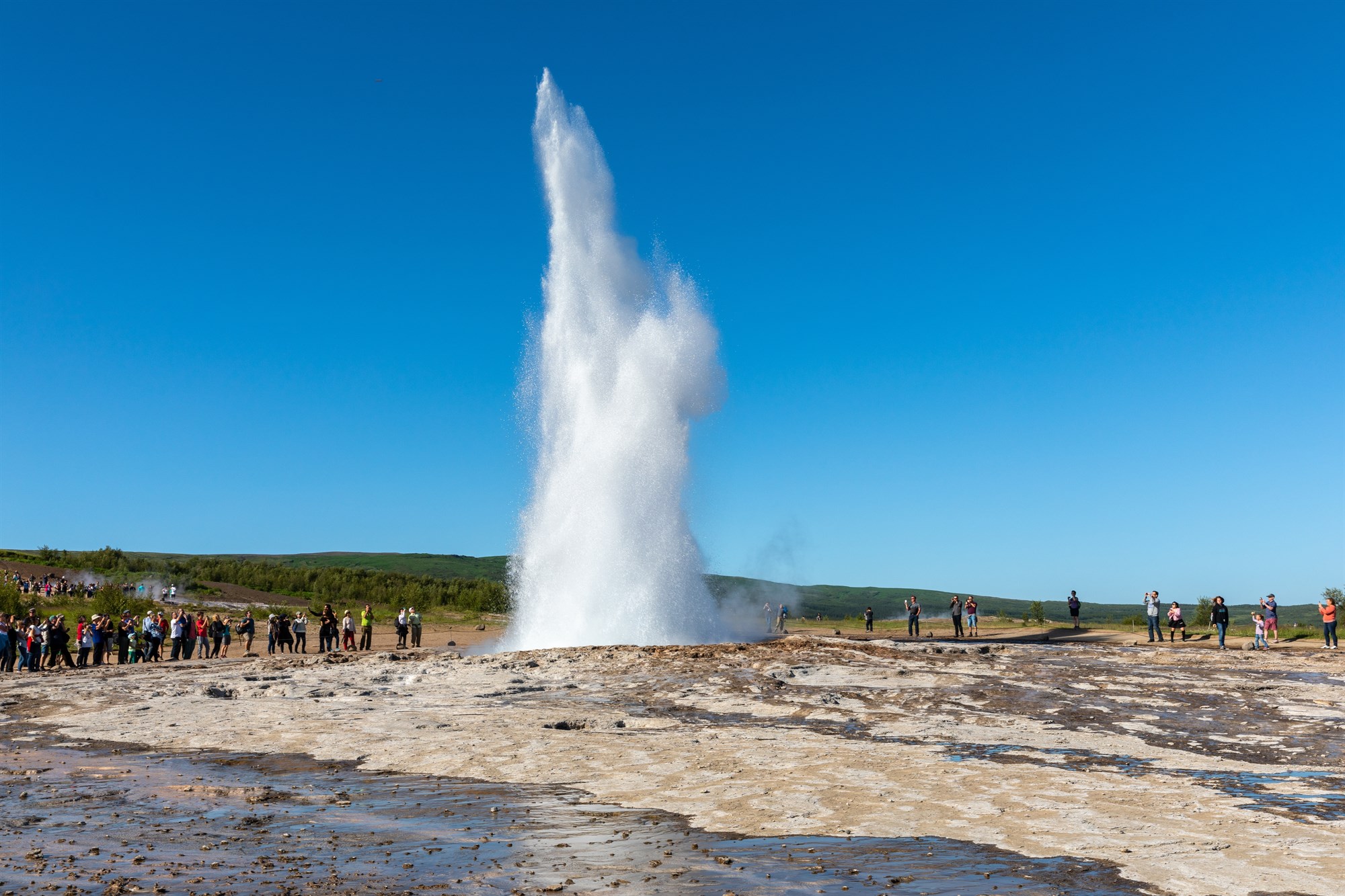 Geysir Geyser at the Golden Circle in Iceland.