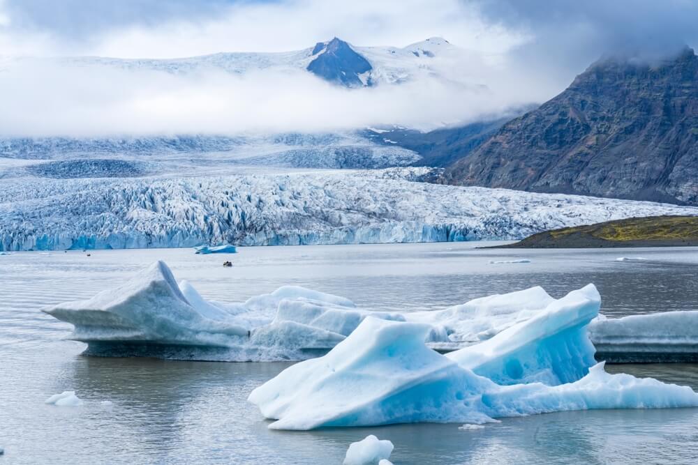 Glacier lagoon in Vatnajökull national park