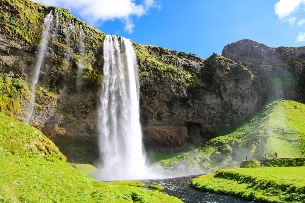 Seljalandsfoss waterfall in Iceland