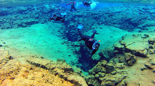 Snorkeling in Silfra