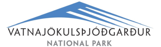 Vatnajökulsþjóðgarður national park logo.